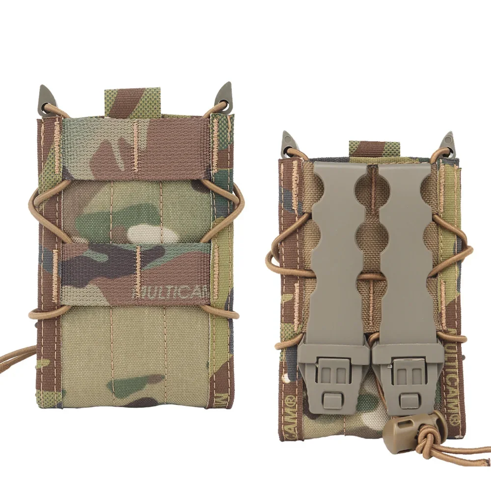 Rifle táctico M4 M16 Mag bolsa Molle individual doble revista bolsa titular Paintball tiro caza tiro Mag bolsas funda - imagen 3