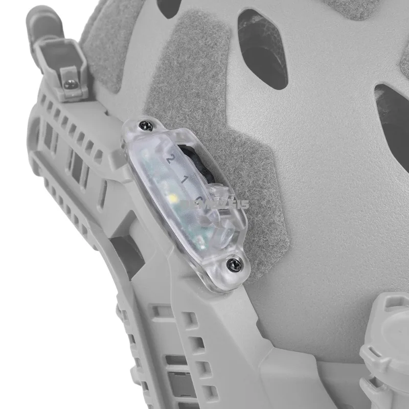 Cascos rápidos, luz de señal de riel de arco Modular, modo blanco/IR, cascos tácticos de caza al aire libre, luz para rieles guía de arco - imagen 3