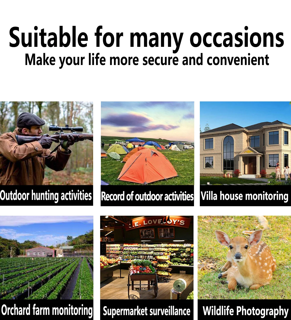 Cámara de rastreo de caza impermeable, visión nocturna infrarroja, pantalla de 2,0 pulgadas, monitoreo de Vida Silvestre, foto de exploración, 4K, 30MP - imagen 5