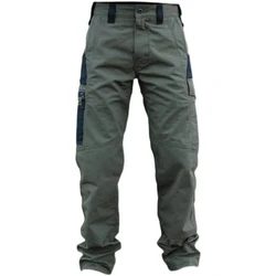 Pantalón táctico cargo recto con multibolsillos resistente duradero