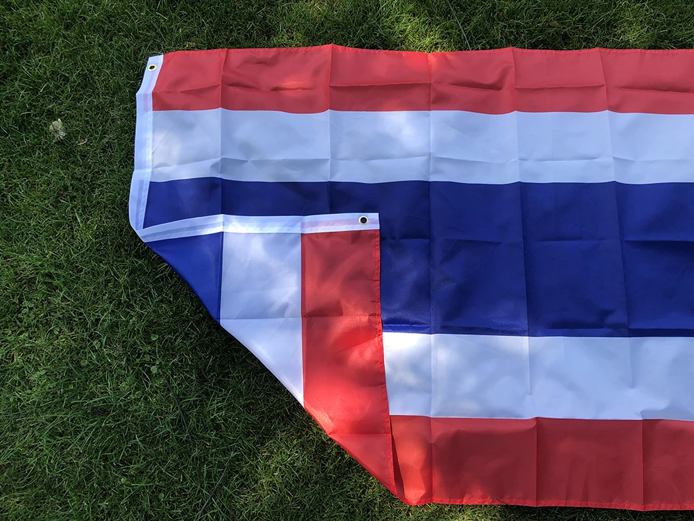 Bandera de la cian, bandera de Tailandia, 90x150cm, pancarta colgante de poliéster, bandera de Tailandia, bandera estándar para decoración del hogar - imagen 4
