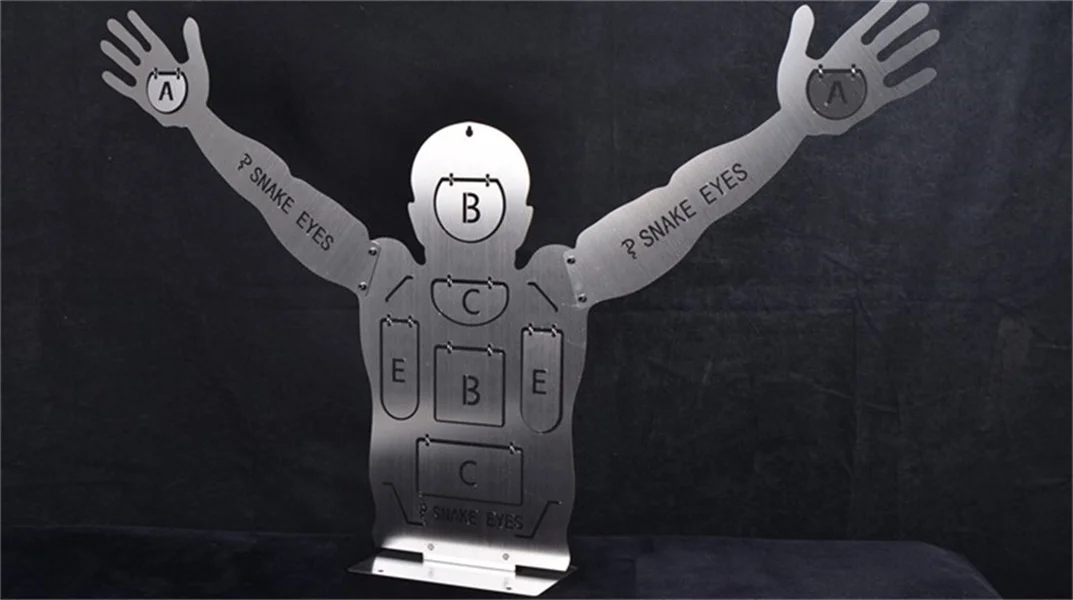 Objetivo de acero inoxidable IPSC, marco de tiro, práctica, objetivo de caza, rebote claro, fácil almacenamiento, objetivo de Metal duradero para airsoft - imagen 3