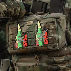 Parche de PVC 3D de Warrior Bullet, chaleco táctico con gancho y bucle, sombrero militar, insignia de moral, pegatinas para mochila, parches para brazalete para ropa