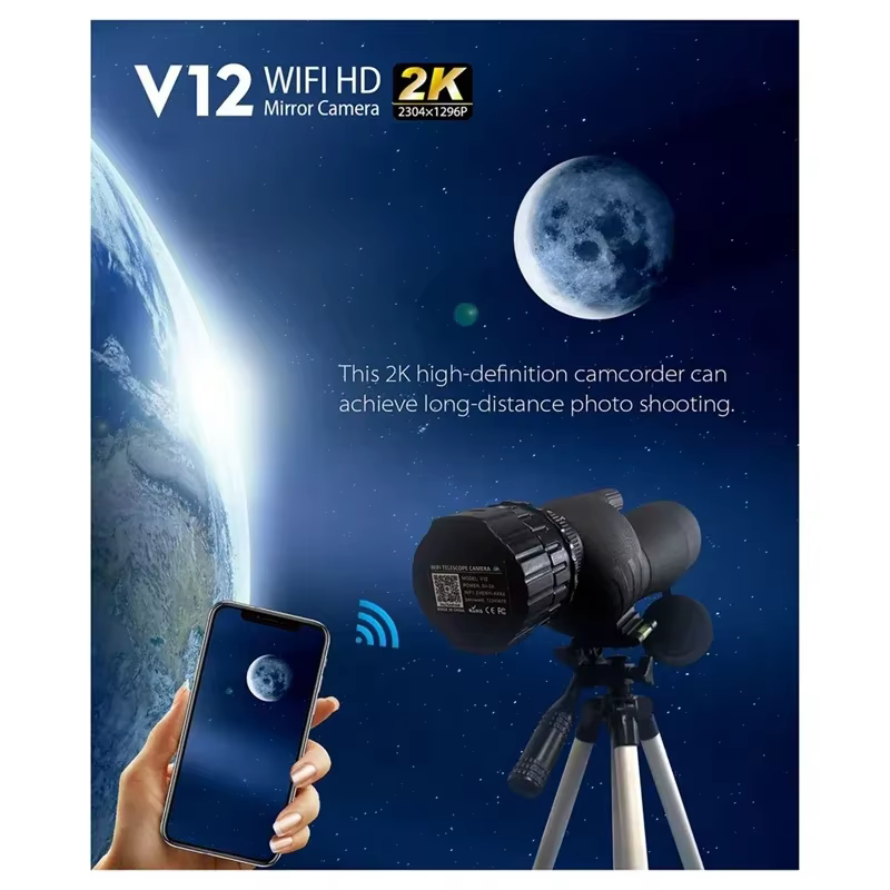 Spport Telescopio con cámara 2K 4MP WiFi para astrofotografía - imagen 4
