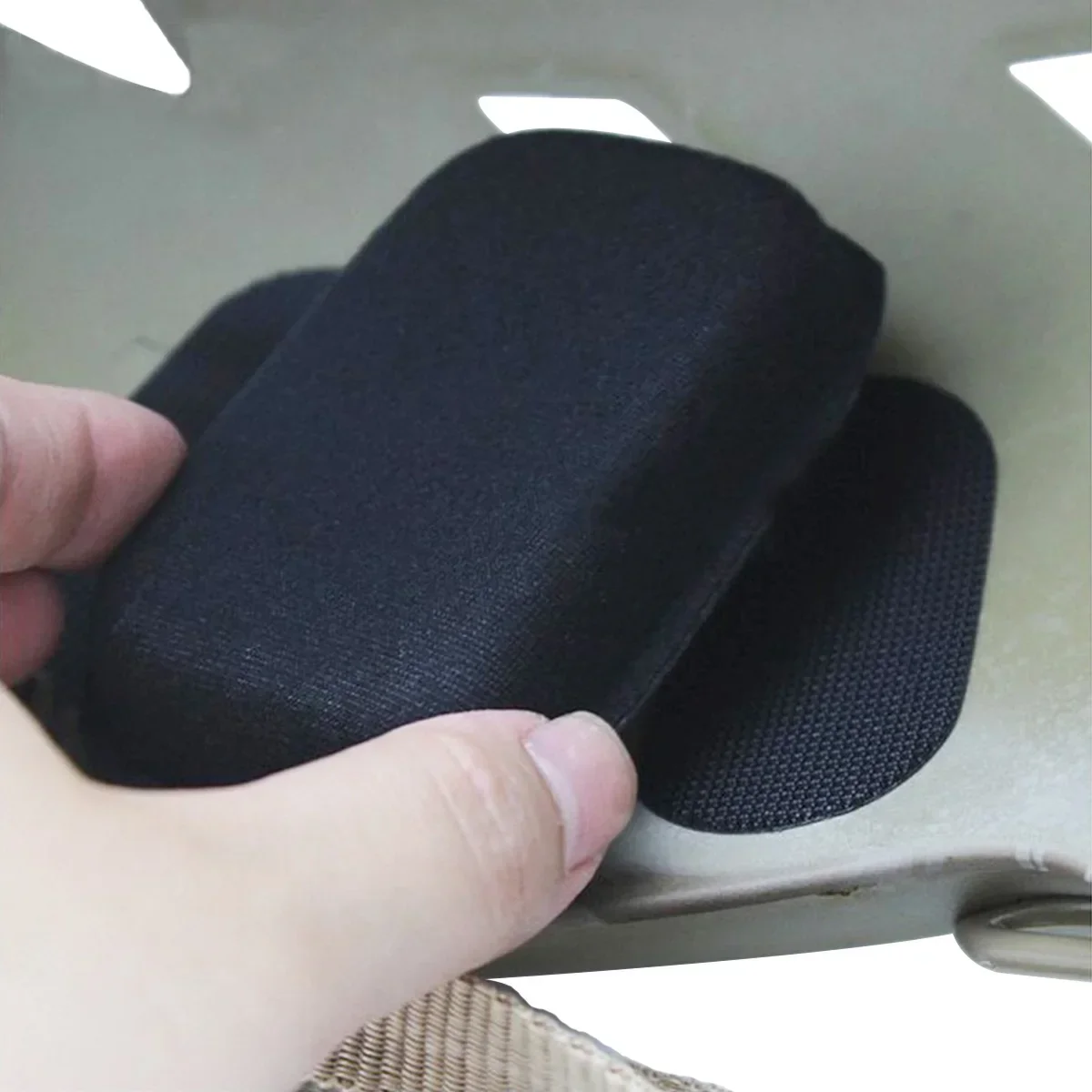 Cojines negros de EVA para caza y tiro, almohadilla protectora para casco deportivo, pegatina, revestimientos de espuma, 1 Juego - imagen 5