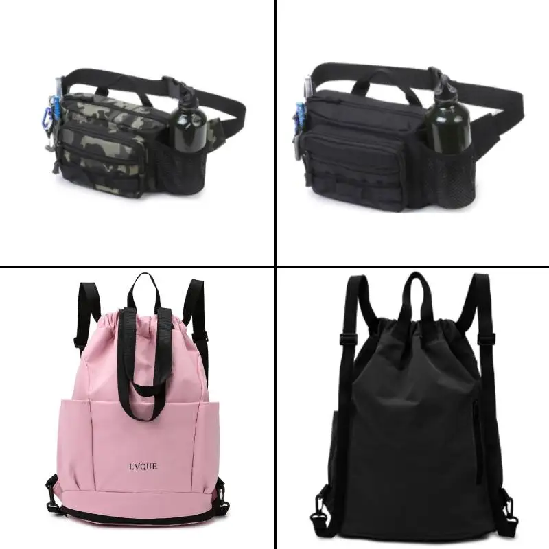 Mochila para acampar, bolsa de lona deportiva para baloncesto con paquete de zapatos, mochila para escalar al aire libre, senderismo, almacenamiento de equipaje grande, bolsa de fin de semana - imagen 2