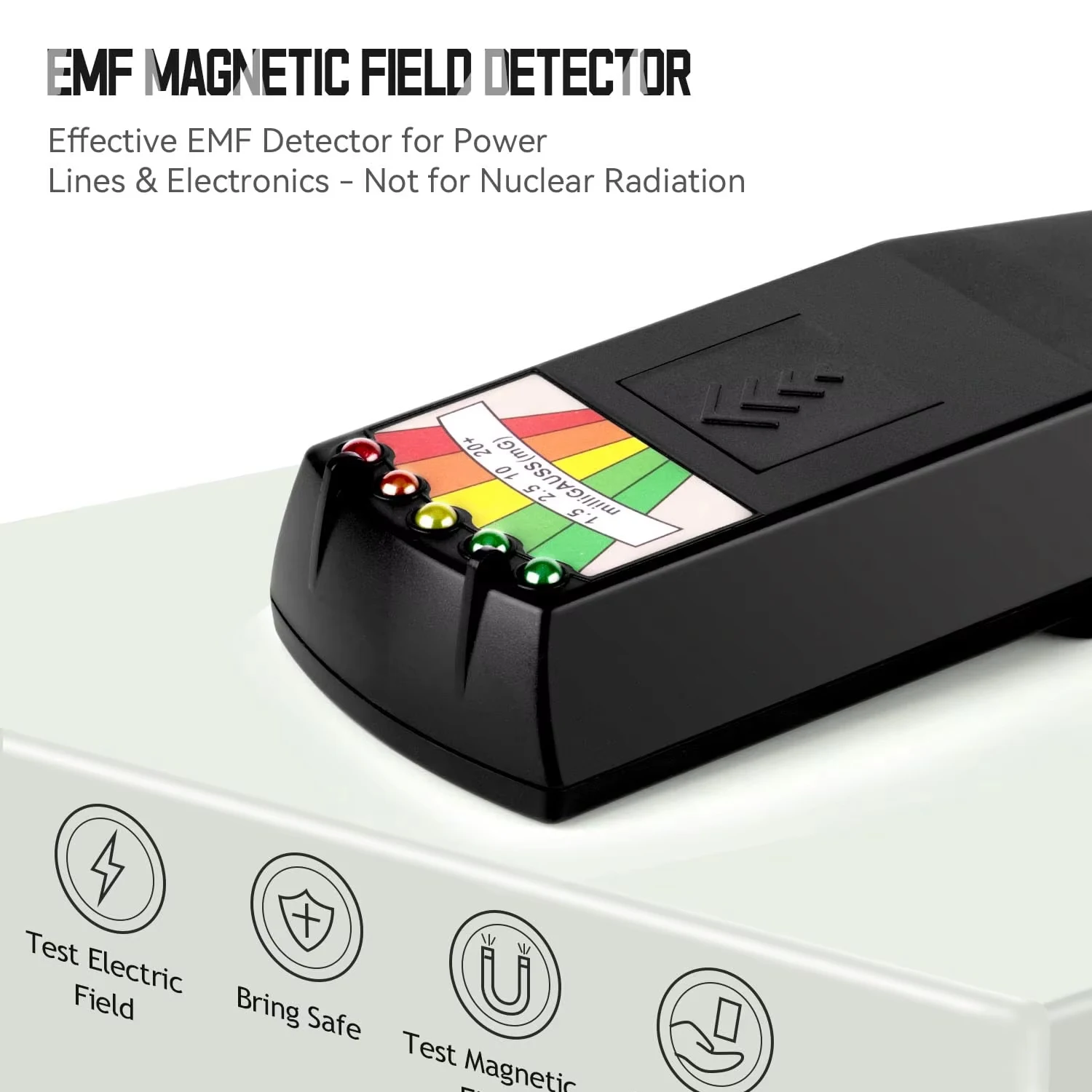 Detector de dosímetro de radiación de campo electromagnético EMF LCD profesional K2 para caza de fantasmas - imagen 3