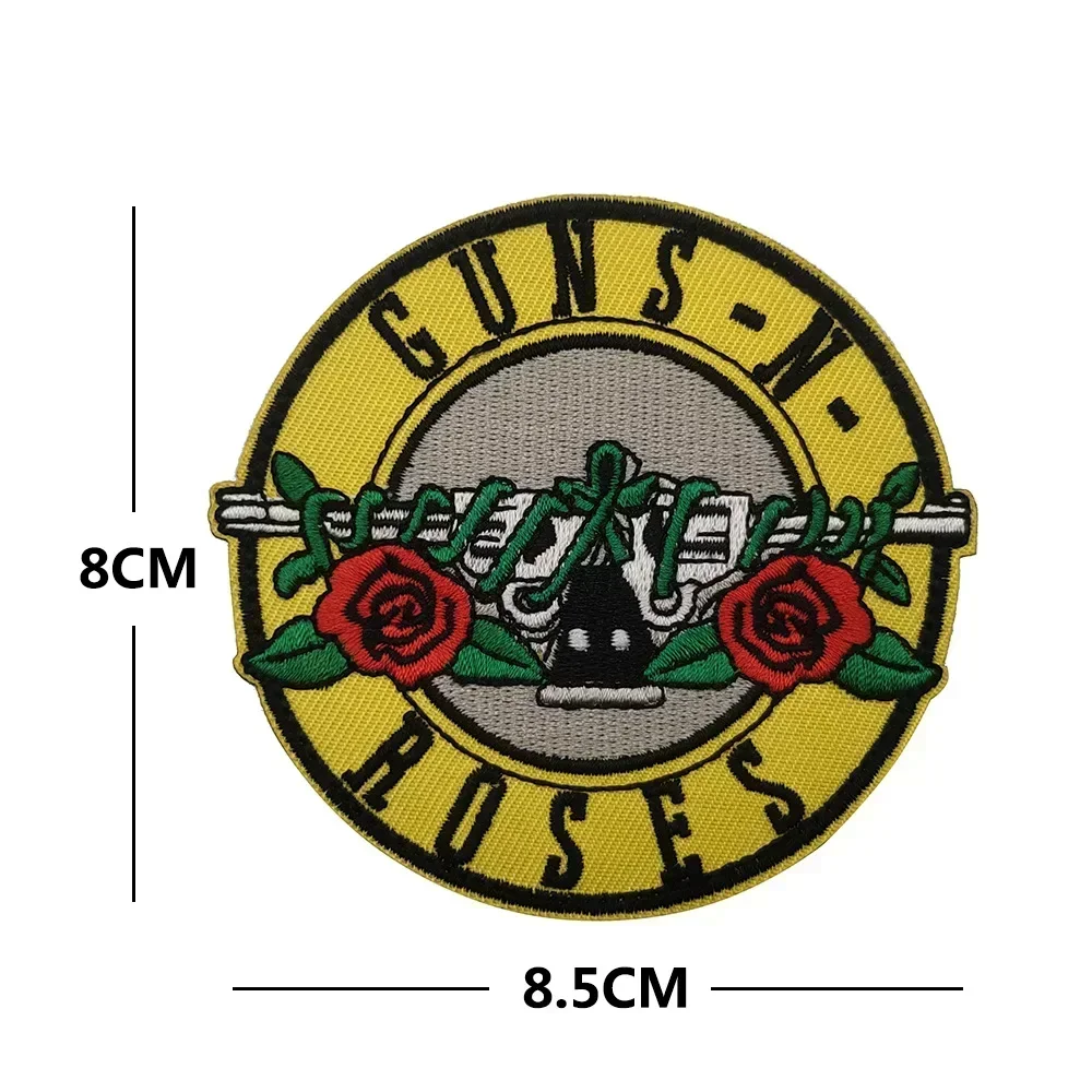 Parches de código QR de Guns Roses, pegatinas de mochila de ropa de gancho y bucle, parche táctico vikingo del norte de Europa - imagen 4