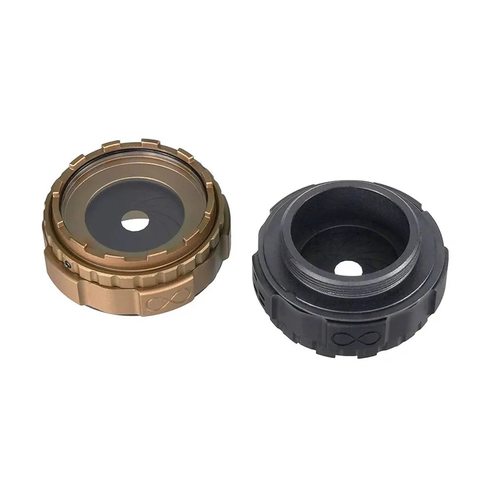 Tapa de cubierta de lente de protección NVG de aluminio, protector de luz, diafragma ajustable de 1-23mm para dispositivo de visión nocturna PVS1431/AVS - imagen 3
