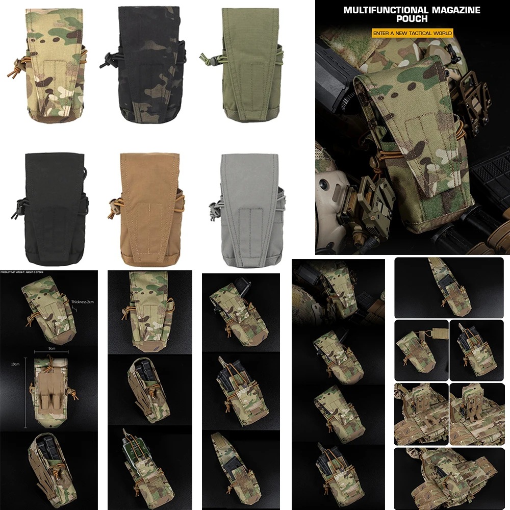 Nueva bolsa táctica M4 AR15 556 multifunción Mag bolsa de Radio MOLLE paquete de walkie-talkie chaleco de caza portador de placa fundas