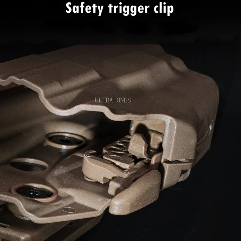 Funda de pistolas tácticas de mano derecha para GLOCK19 23 29 32 38 Cae Shooting Airsoft funda de cintura para pistola H & K UPS COMPACT9mm,40 - imagen 4