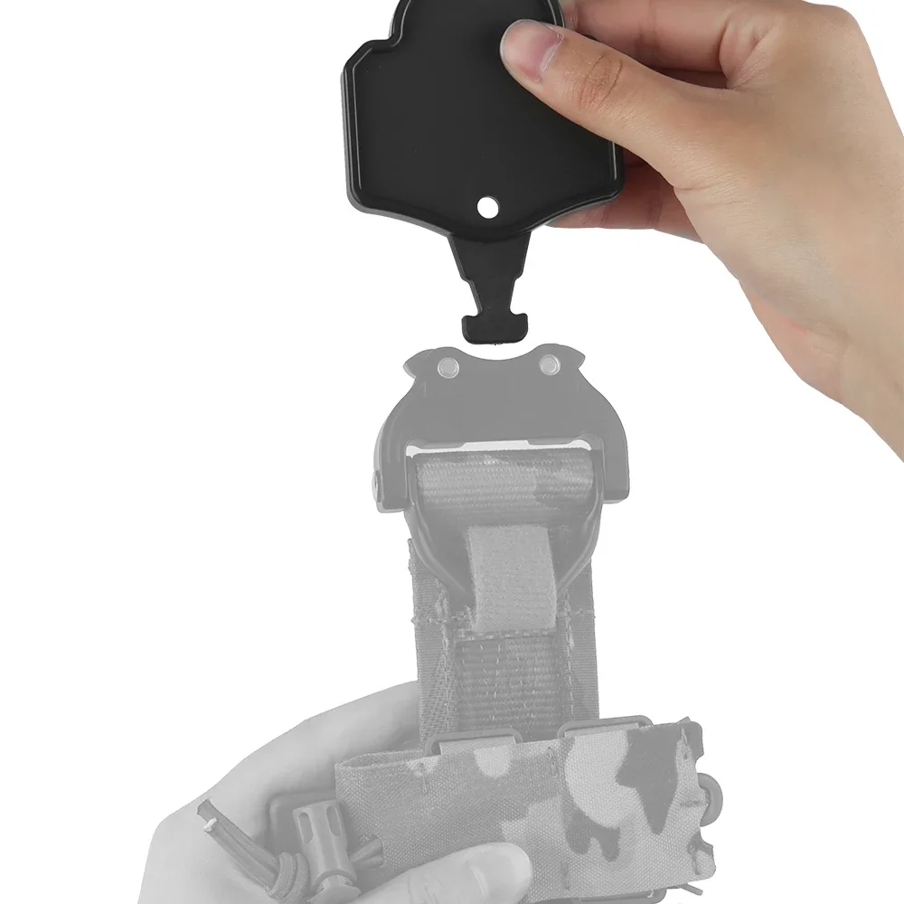 Cinturones de suspensión tácticos, cinturón para colgar en el armario, pantalla de despliegue rápido, faja de caza, accesorios colgantes para hebilla cob-ra - imagen 4