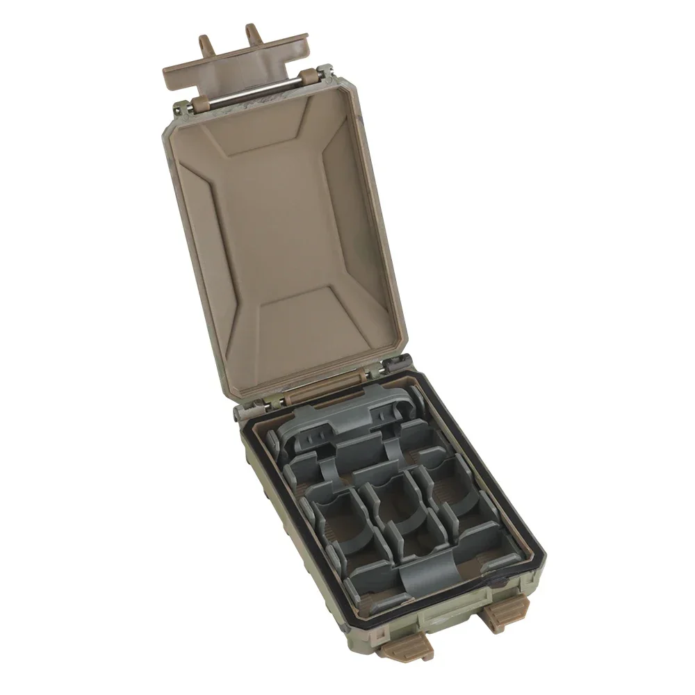 Accesorios tácticos caja de batería Modular cerradura reservada Molle montado dos tipos de almacenamiento multifuncional Interior - imagen 5