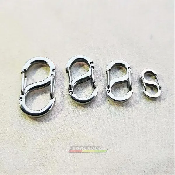 Aleación de titanio/SUS S-Type Mini Tandem llave gancho sujetador llavero enlace Diy cadena enlace - imagen 5