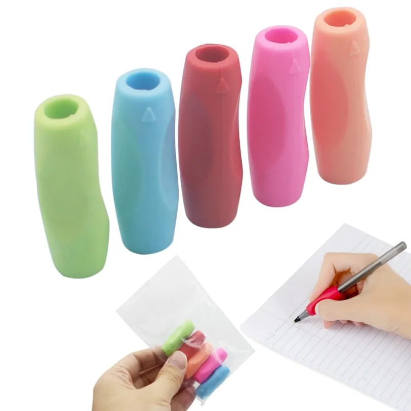 Agarraderas de silicona para lápices – Soportes ergonómicos antideslizantes