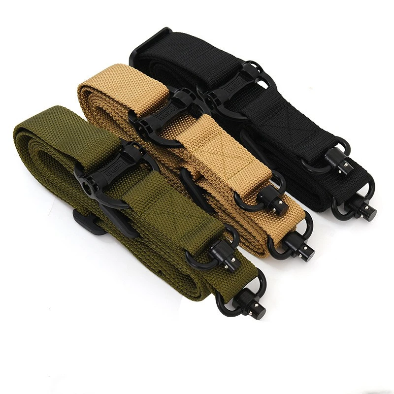 Eslinga táctica de nailon de dos puntos MS4, adecuada para actividades y entrenamiento al aire libre, eslinga táctica ajustable
