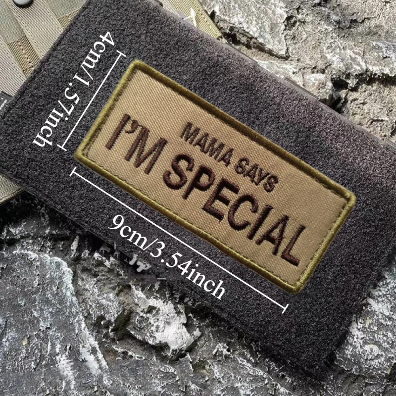 Parche "MAMA SAYS I'M SPECIAL", insignia bordada de moral táctica, gancho y bucle, mochila, ropa, pegatina decorativa, brazalete - imagen 4