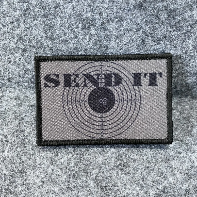 Parche de insignia de moral de tiro de Rifle de asalto LIFE, pegatina táctica de mochila, objetivo de tiro impreso, brazalete de gancho y bucle - imagen 4