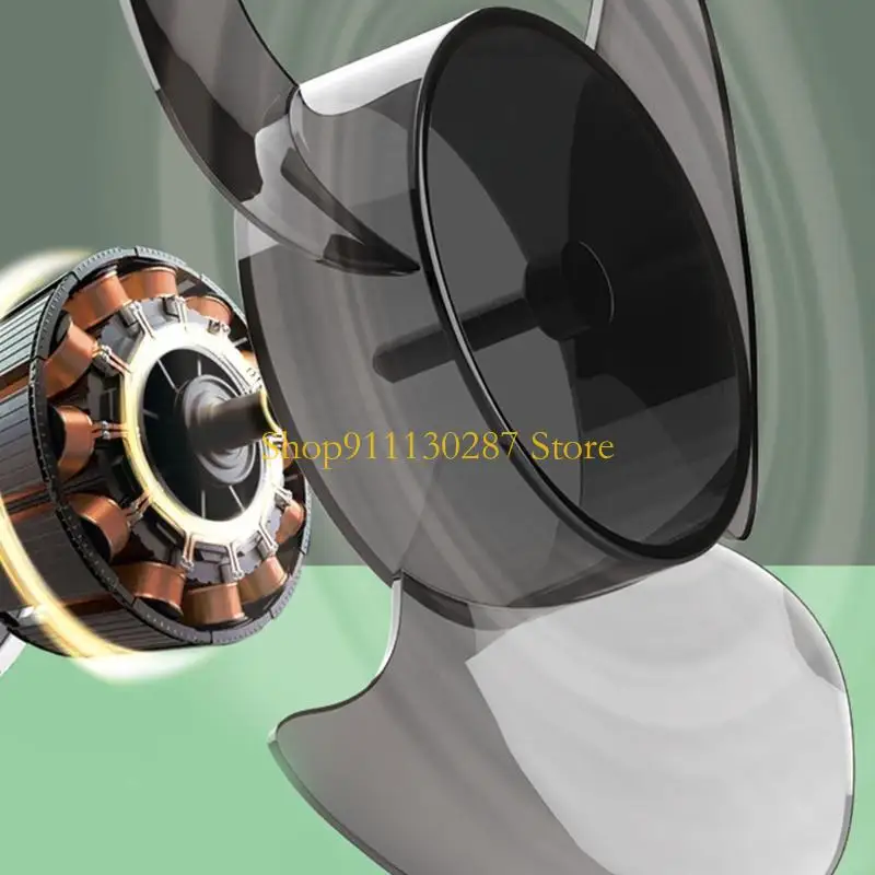 Ventilador carpa J1HC con ventilador con batería 2000mAh 2000mAh con cargador USB / luz LED para campamento