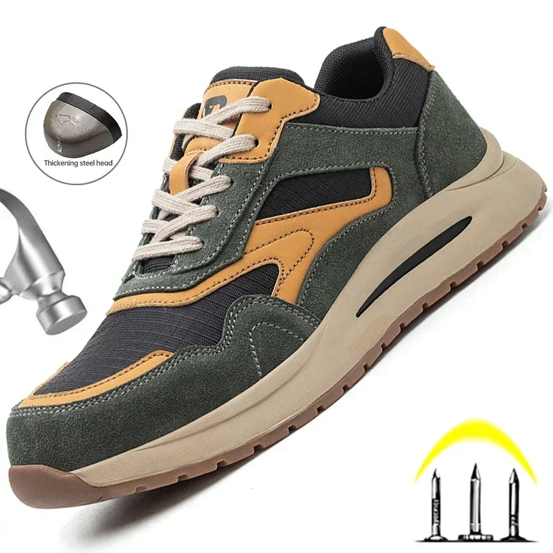 Botas de seguridad transpirables con punta de acero anti-pinchazos