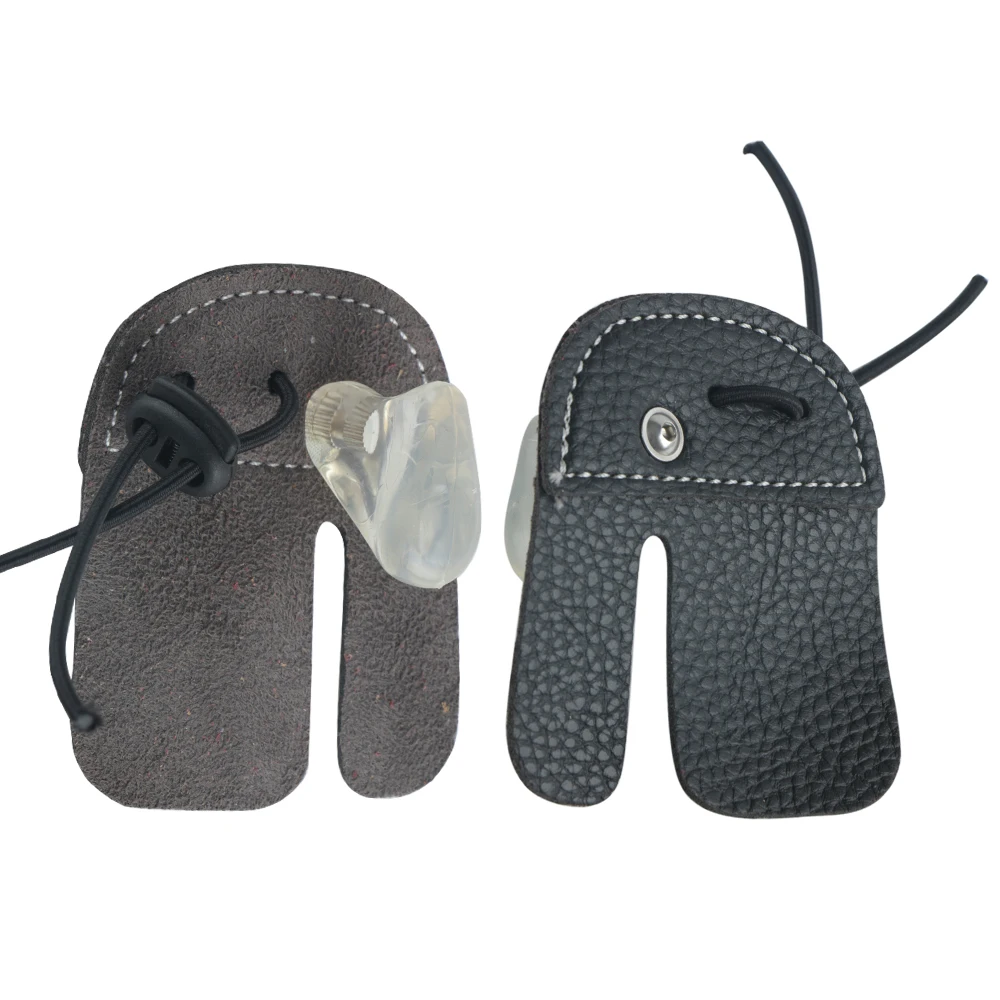Almohadillas de mano para tiro con arco, cubiertas para los dedos, Material de microfibra, accesorios para deportes al aire libre, resistencia al desgaste - imagen 2