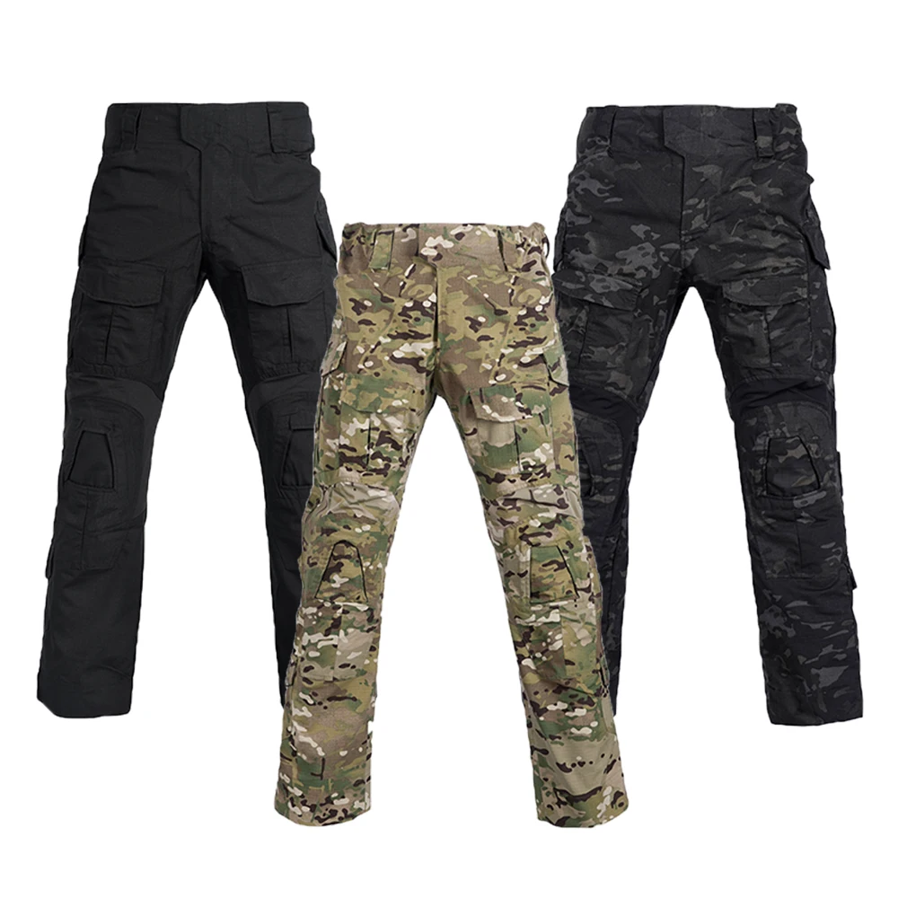 Pantalones de combate para hombre al aire libre, pantalones de trabajo de camuflaje táctico, ropa de caza, ropa de senderismo, pantalones multibolsillos resistentes al desgaste - imagen 2