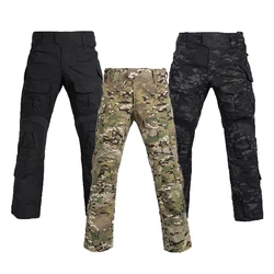 Pantalones tácticos camuflaje multibolsillos resistentes caza senderismo