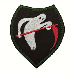 Parche Velcro Calavera Fantasma - Insignia Táctica Bordada MOLLE
