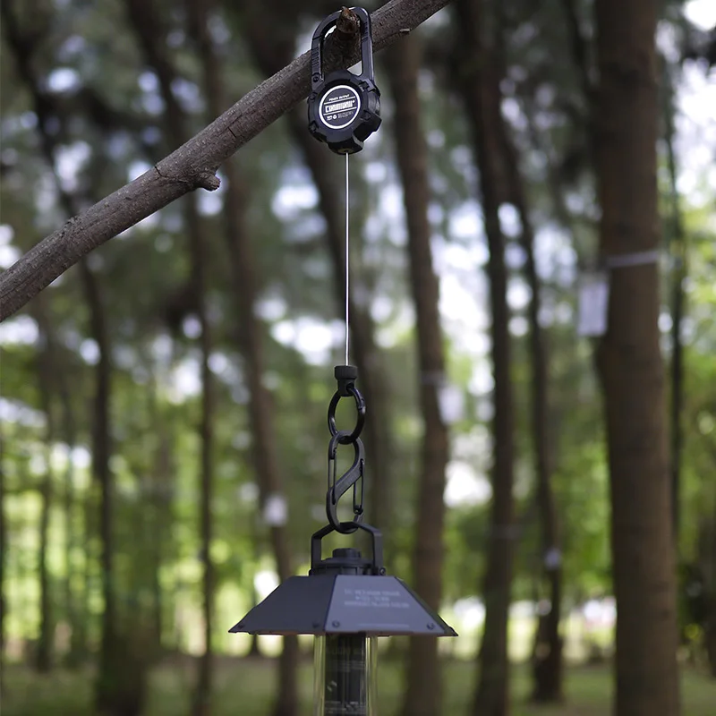Gancho táctico de acero inoxidable para exteriores, hebilla retráctil para montañismo, carpa de almacenamiento, C97 - imagen 2