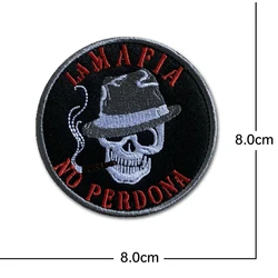 Parche calavera táctico MOLLE – Velcro adhesivo