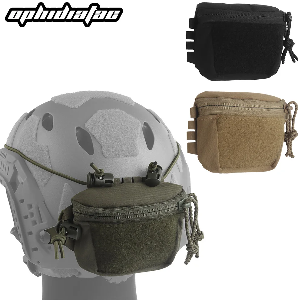 OPHIDIANTAC Paquete de casco SC de almacenamiento con doble cremallera abierta que se adapta a una variedad de paquetes de accesorios para cabeza de caza y casco de combate - imagen 3