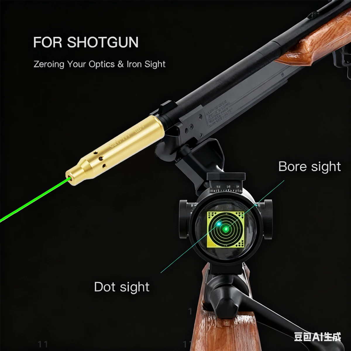 Kit de colimador de mira láser táctico.22LR.177 rojo verde 9mm.38spl 7mm 308win.223Rem10mm 40S y W Cal para G43 G17 G19 AK47 - imagen 4