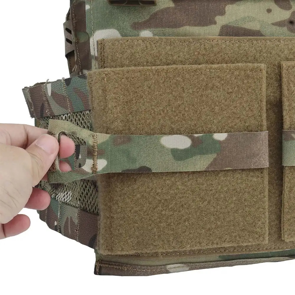 Chaleco portador de placa ATTACKER, chaleco Modular ligero de liberación rápida, panel de gancho y bucle Molle para entusiastas de Airsoft MILSIM, tiradores - imagen 5