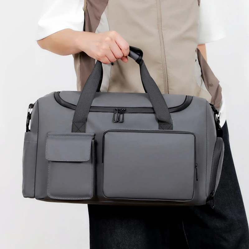 Bolsos de mano para Yoga, gimnasio, Fitness, zapatos húmedos secos, bolsillo, viaje, Camping, bolso cruzado, deportes al aire libre, almacenamiento de Entrenamiento de natación, lona para hombres - imagen 3