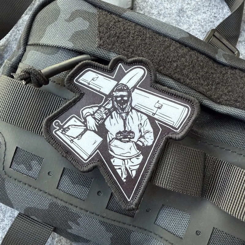 Parche "Modelador de aviones", hebilla de nailon, insignia de moral militar, brazalete, parches tácticos para mochila, sombrero, chaquetas, accesorios DIY