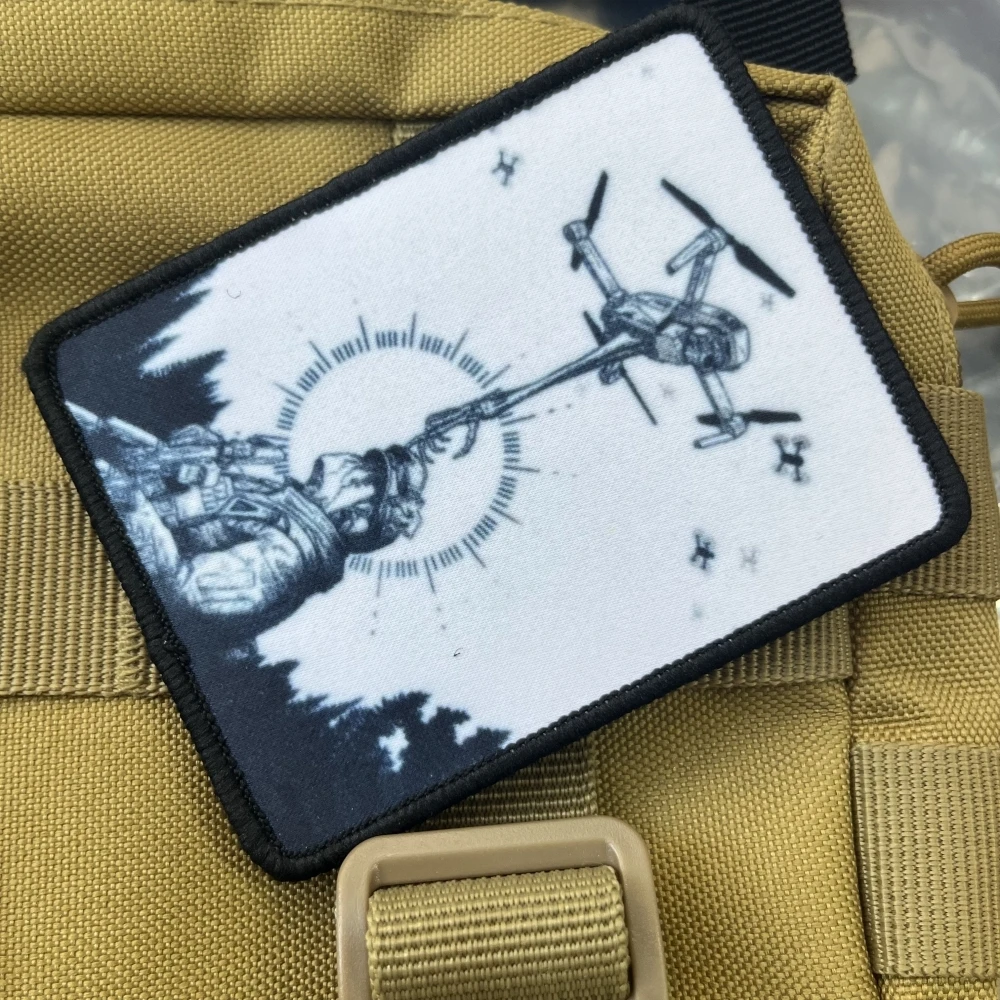 Parches de la mano del destino de Chevron Rusia, insignia de moral táctica, pegatina de impresión de gancho y bucle de mochila - imagen 3