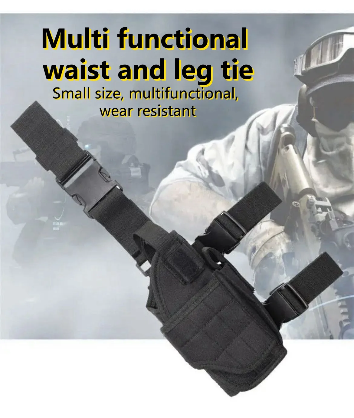 Panel de patas multifunción: bolsa de utilidad Compatible con MOLLE para organización de equipos al aire libre y acceso rápido - imagen 3