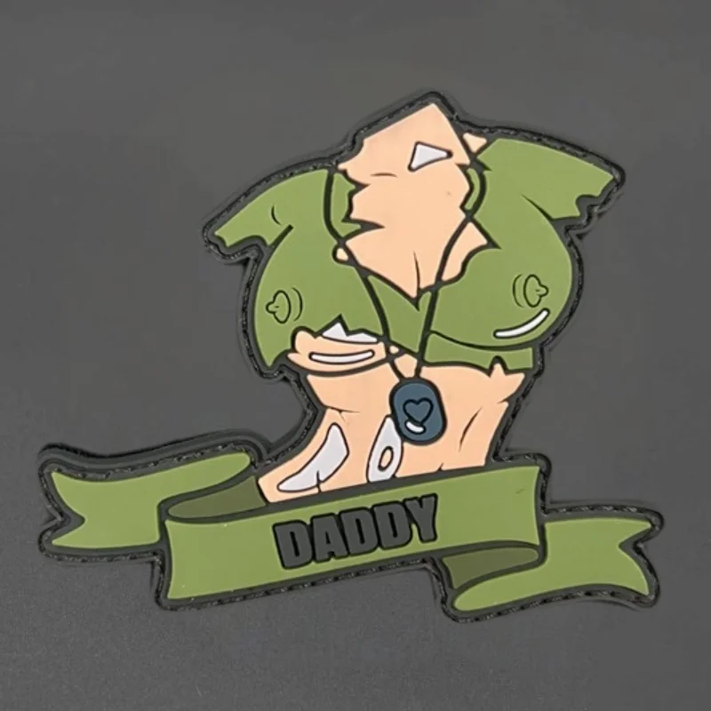 Parche de PVC 3D de Chica de Anime, chaleco táctico, sombreros con gancho y bucle, insignia de moral, mochila, pegatinas decorativas, parches para brazalete para ropa - imagen 2