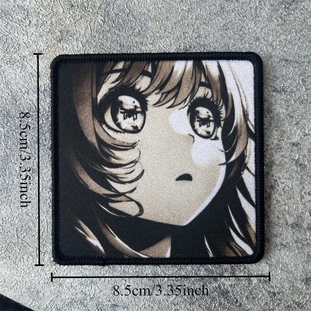 Parche de insignia de moral de Copters de Anime, emblema militar, brazalete táctico, gancho y bucle impreso, ropa, mochila, accesorios, pegatinas - imagen 2