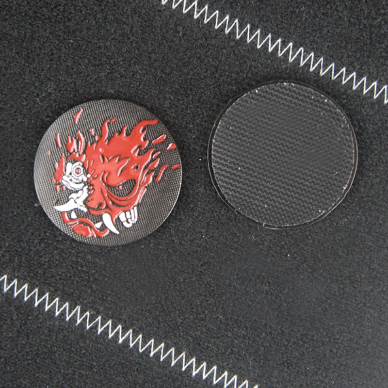Brazalete táctico de Metal para ropa, insignia de moral, pegatina decorativa para mochila, fantasma, llama, Cara de fantasma, demonio, gancho y bucle - imagen 5