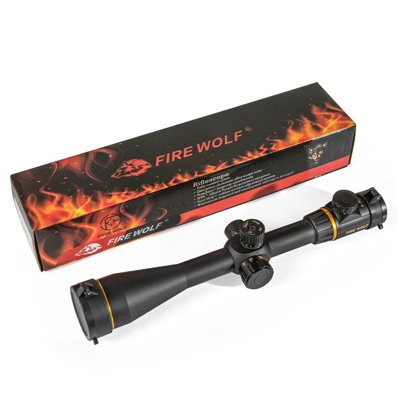 FIRE WOLF 5-15X50 FFP alcance caza mira óptica mira telescópica lado cruzado paralelo táctico Rifle alcance para Rifle de francotirador Airsoft - imagen 5