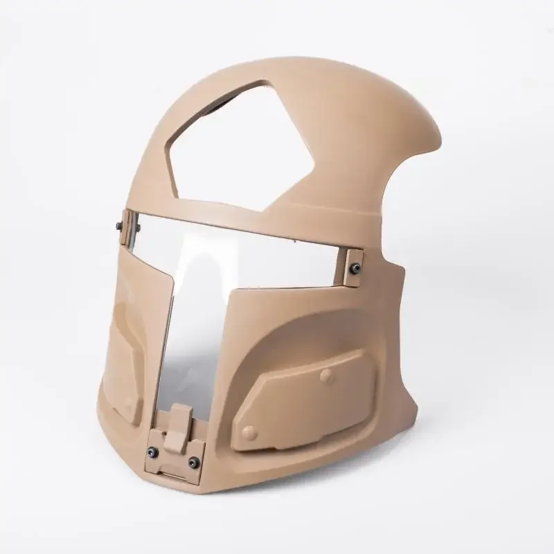 Máscara de casco táctico de Ciencia ficción Para COSPLAY, Bounty Hunter, máscara de cara completa para cascos Maritime ops-core FAST MICH Wedy AF ACH MTEK/ MK - imagen 5