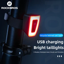 ROCKBROS Luz Trasera Bicicleta Impermeable USB Recargable Seguridad