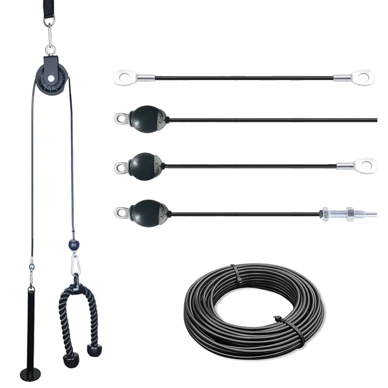 Cuerda de alambre de acero especial para Fitness, accesorio de máquina de polea de Cable extraíble para Fitness, cuerda de alambre de acero resistente de 5/6 Mm de espesor - imagen 2