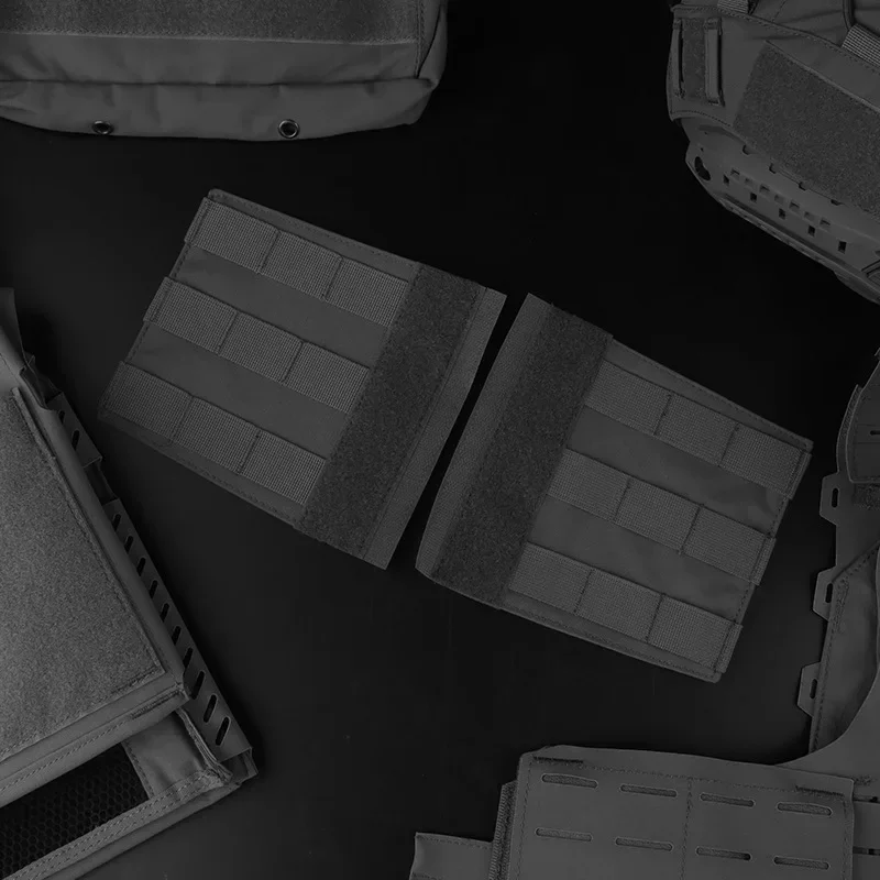 Conjunto de Panel lateral táctico Molle estilo serie R para portador de placa, chaleco de caza Airsoft, aparejo de pecho, bolsa de Radio Mag adaptable - imagen 5