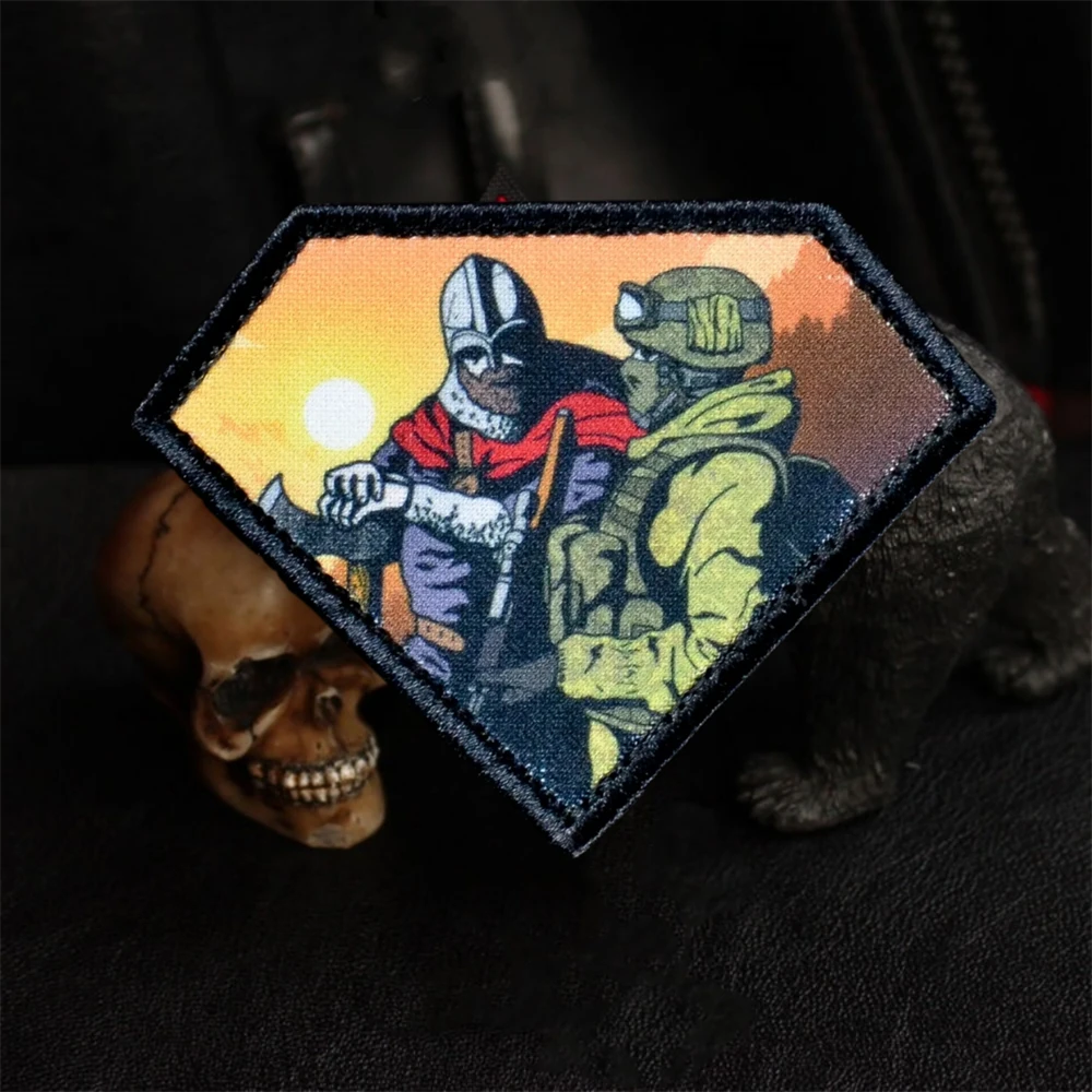 Parches impresos con insignia de moral de “genaciones”, brazalete táctico de soldado, gancho y bucle, accesorios para mochila militar rusa, pegatinas