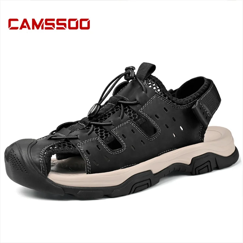 CAMSSOO Sandalias acuáticas transpirables de secado rápido para hombre