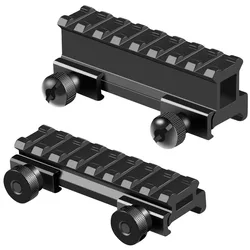 Soporte elevador Picatinny 0,5/1" 8 ranuras riel 20mm táctico caza