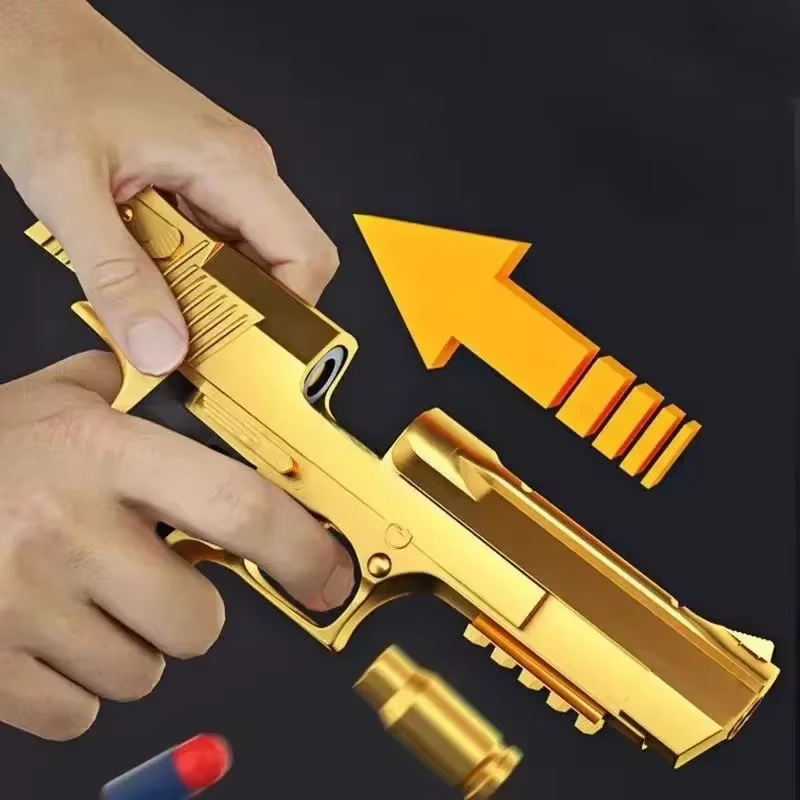 Pistola de airsoft infantil de balas de espuma con expulsión de cartuchos - imagen 4
