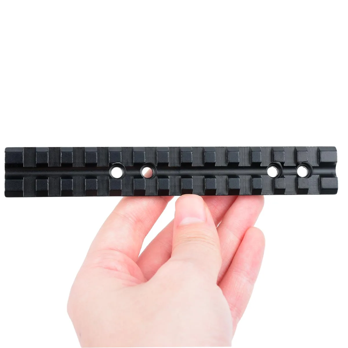 Nuevo Riel Picatinny de 143mm con 13 ranuras, carril Picatinny largo extendido, soporte de riel de crecimiento extendido de aleación de aluminio de 20mm para M16/HK416/M4 - imagen 3